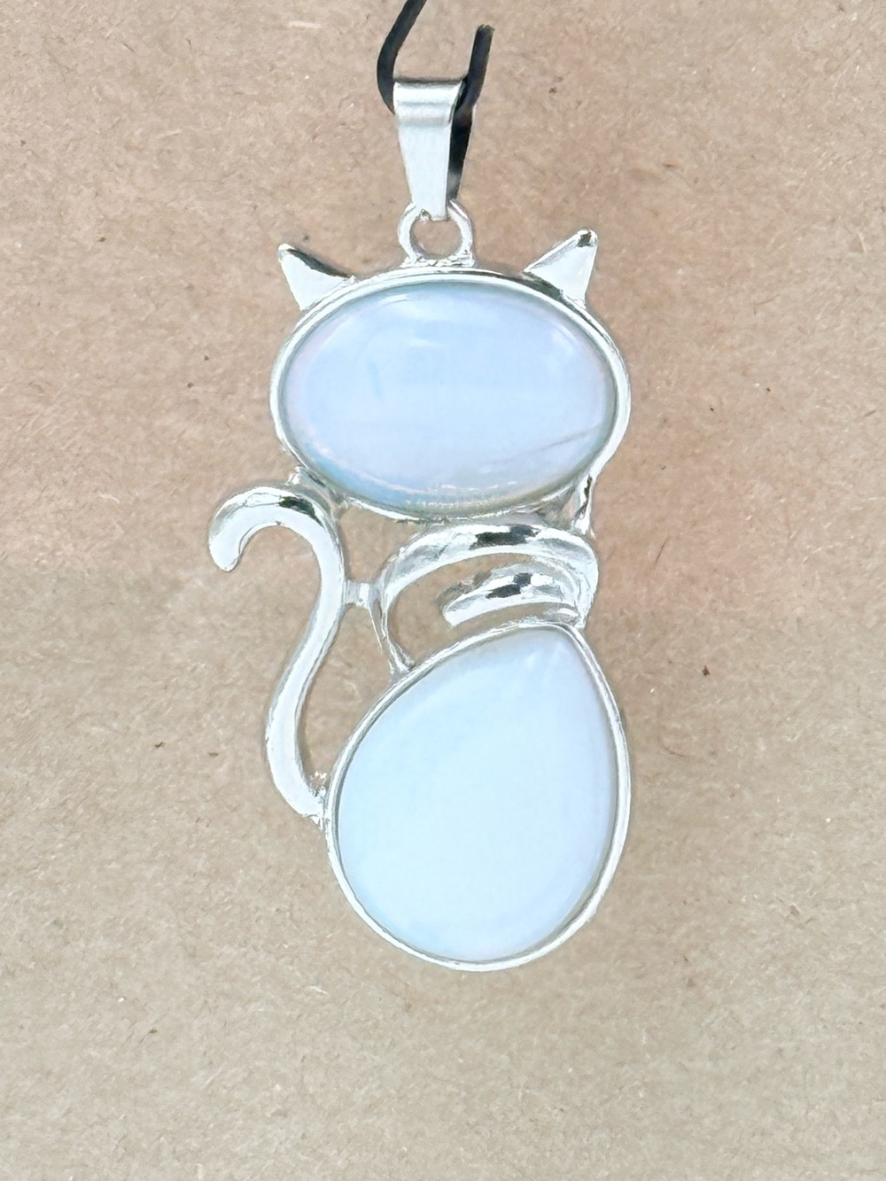 Opalescent Cat Pendant - NEW